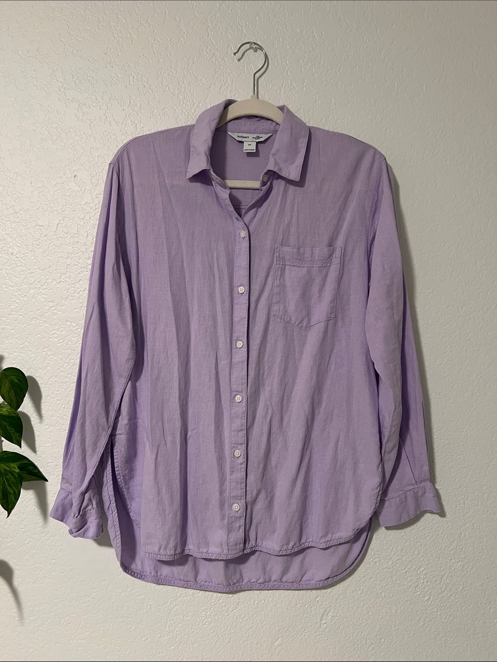 Women’s lilac The boyfriend Button-Down Shirt